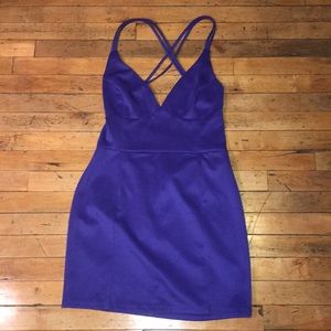 NWOT CHARLOTTE RUSSE Blue open back dress